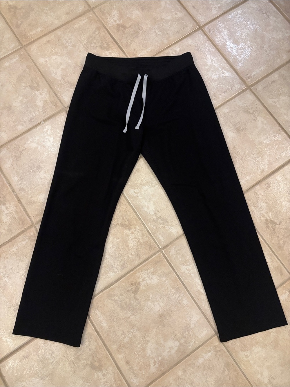Figs Women’s Black Jogger Pants with Silver Drawcord